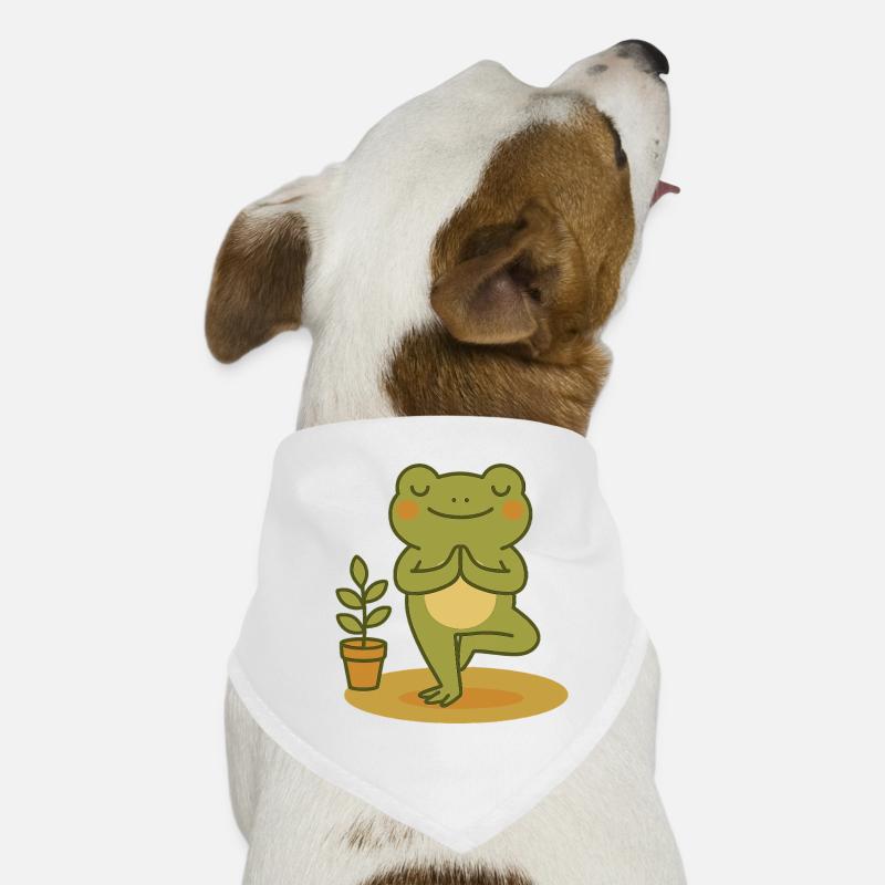 Yoga Frog – Pleine conscience et équilibre Bandana pour chien