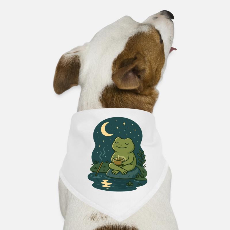 Frog by Moonlight – Mindful & Cozy Dog Bandana