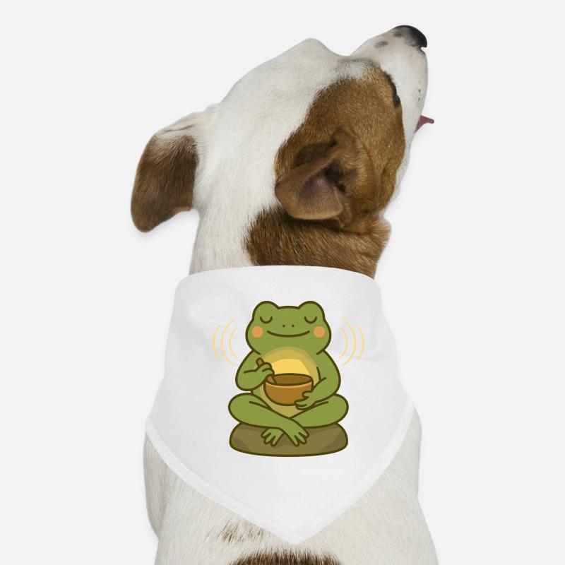 Meditating Frog – Singing Bowl & Mindfulness Dog Bandana