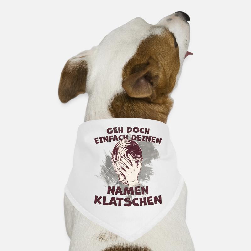 Nom Clap Dire Facepalm Bandana pour chien
