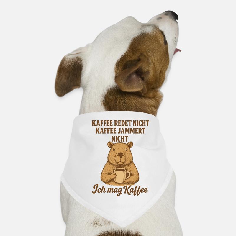 Capybara Coffee Saying Funny Dog Bandana
