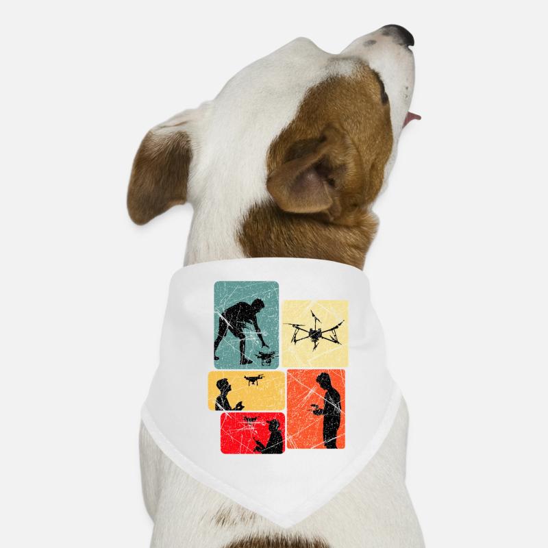 Drone Pilot Panels Art Dog Bandana
