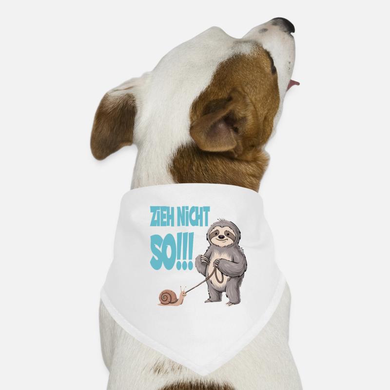 Don't pull so sloth with snail funnier Dog Bandana