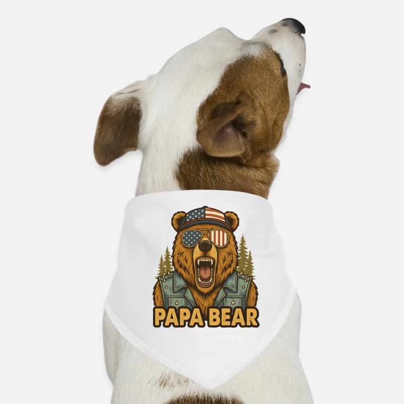 Papa Ours Bandana pour chien