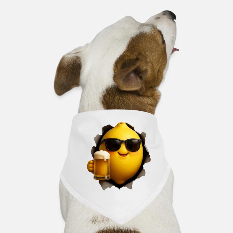 Bière au citron Citron Bandana pour chien