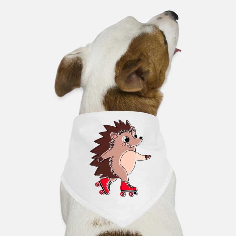 Hedgehog on rollerblades - Niglo on rollerblades Dog Bandana