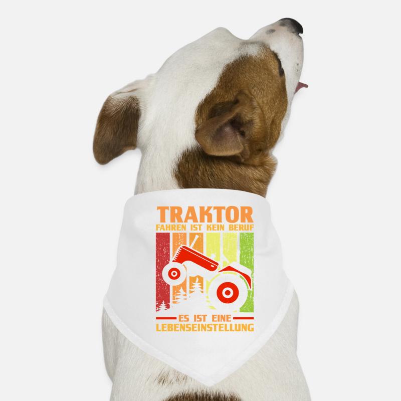 Trecker Landwirt Bauer Traktorfahrer Traktor Hunde-Bandana