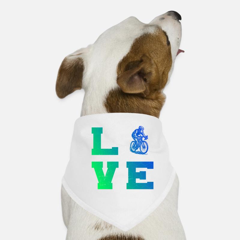 Clear road bike message Dog Bandana
