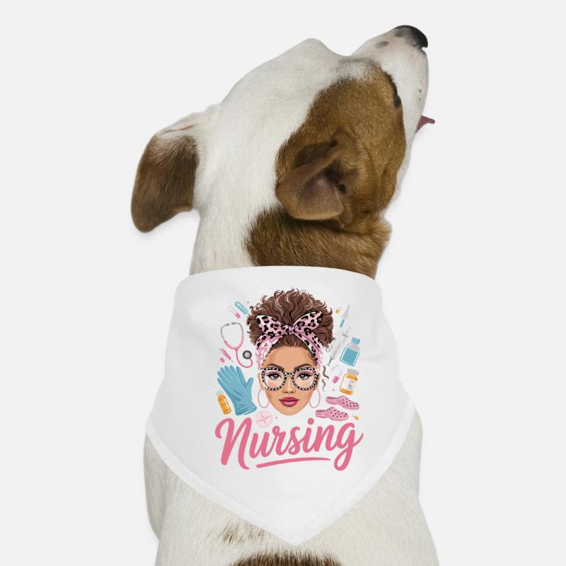 Infirmière en style rétro rose Bandana pour chien