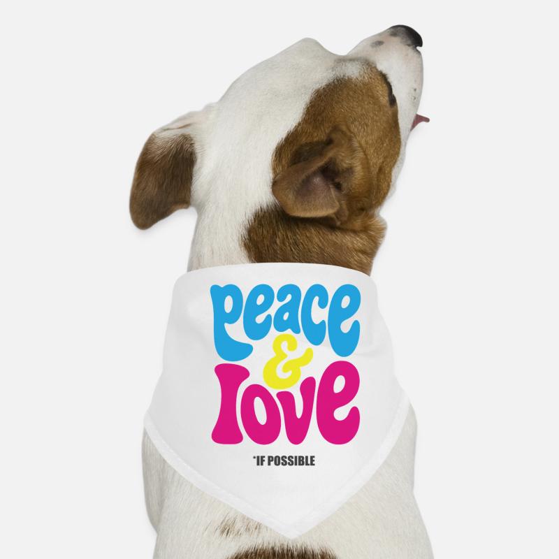 PEACE LOVE #4 - let's talk Bandana pour chien