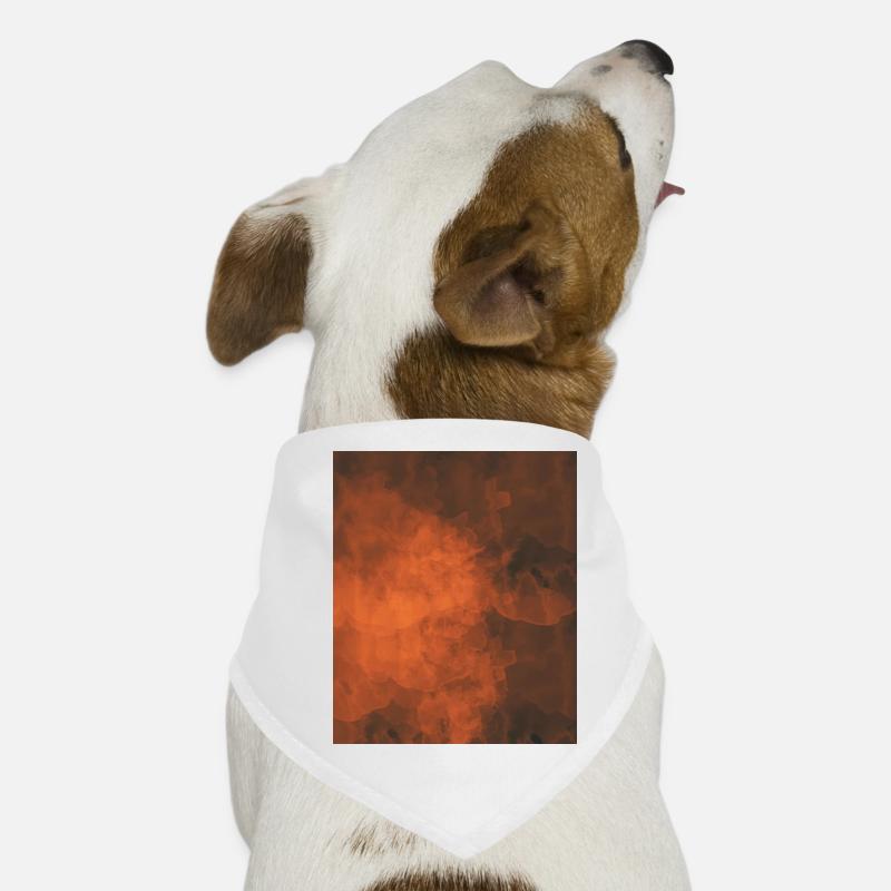 Jeu de couleurs de la nébuleuse de flamme Bandana pour chien
