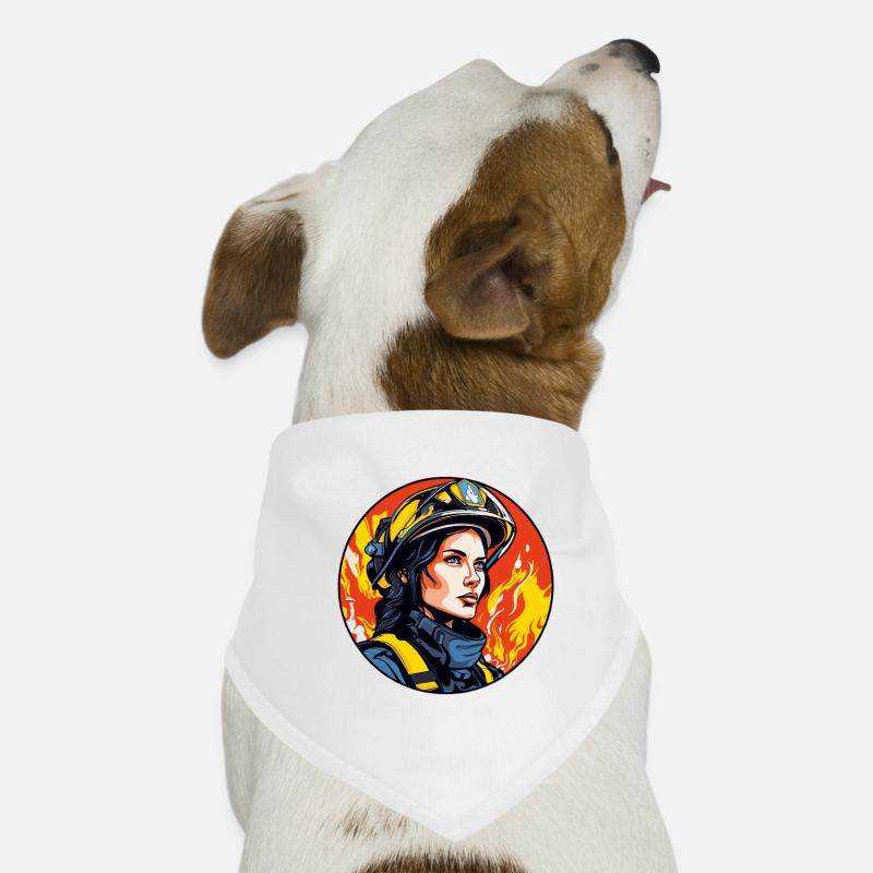 Pompier de la brigade d’incendie Bandana pour chien