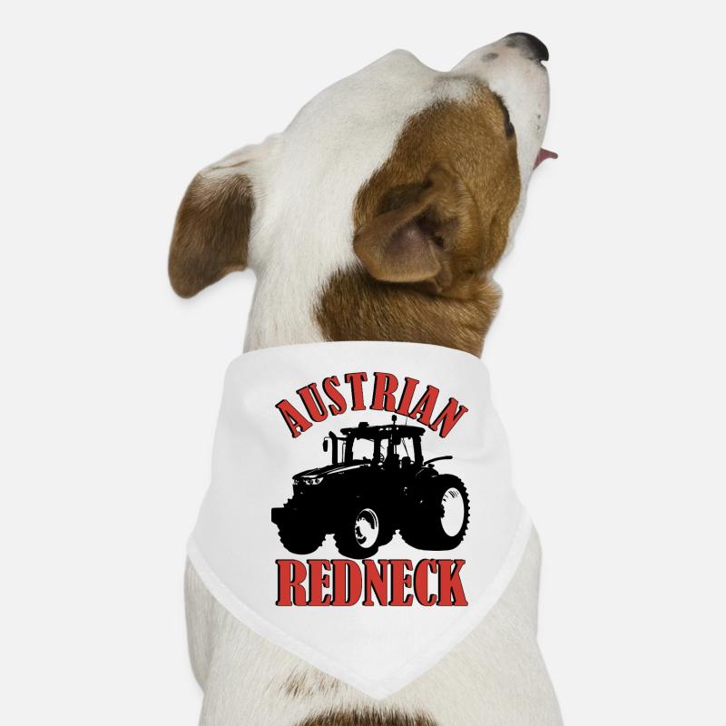 Austrian Redneck – Alpenstil mit Traktor und Bier  Hunde-Bandana