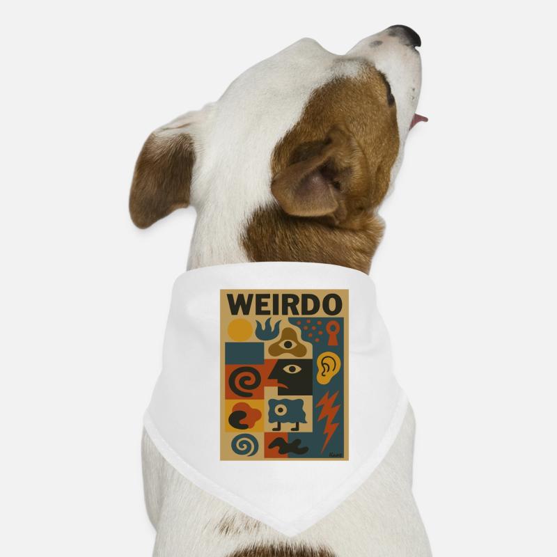 Weirdo Kaleidoscope Pattern Dog Bandana