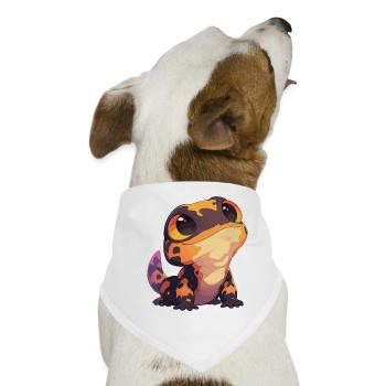 Feuersalamander Salamander - Hunde-Bandana - Weiß - Vorne