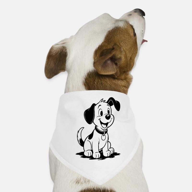 Résumé du chien animé joyeux Bandana pour chien