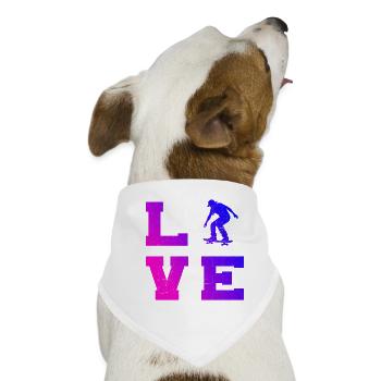 Skateboarding Stil für jeden Anlass - Hunde-Bandana - Weiß - Vorne