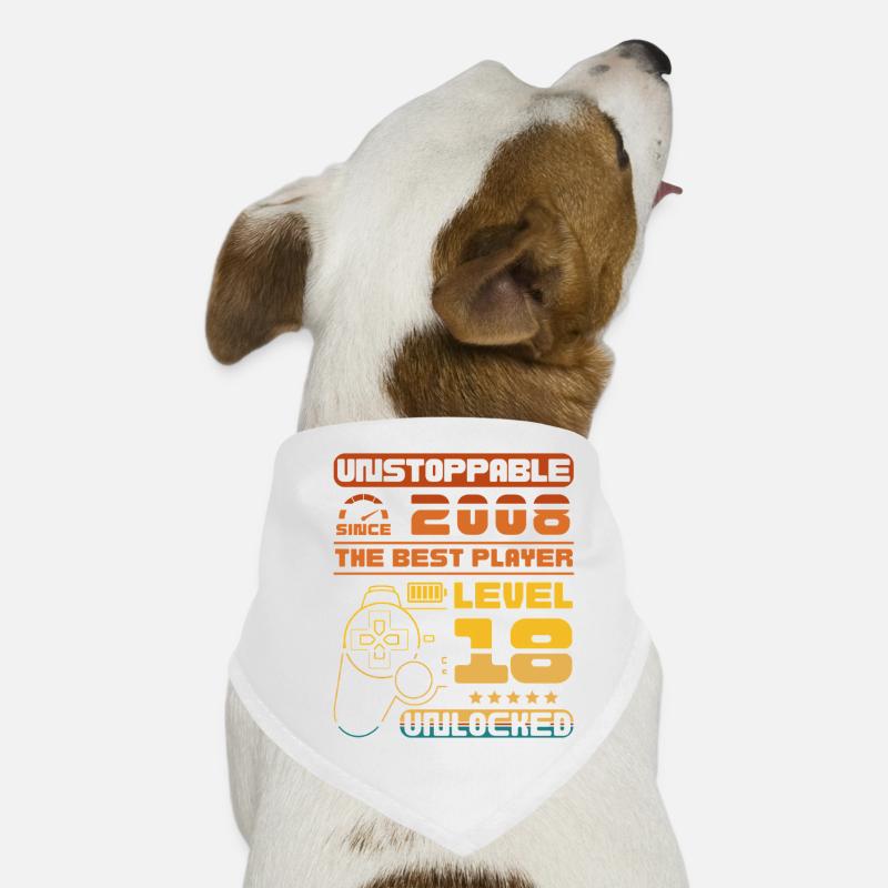 Unstoppable since 2008, Level 18 Unlocked Dog Bandana