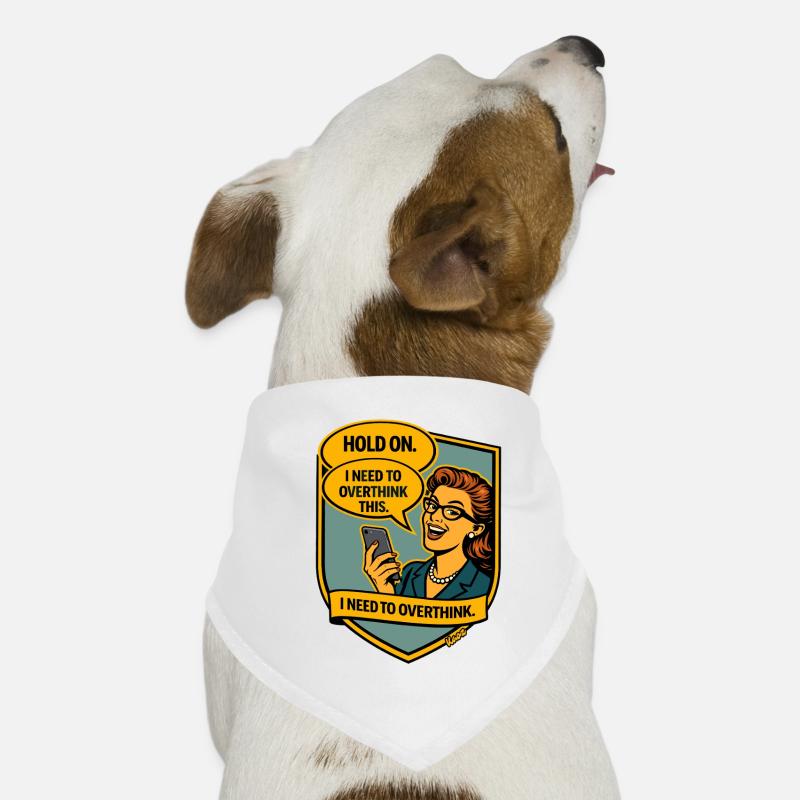 Stop – Rethink Overthinker Comic Dog Bandana