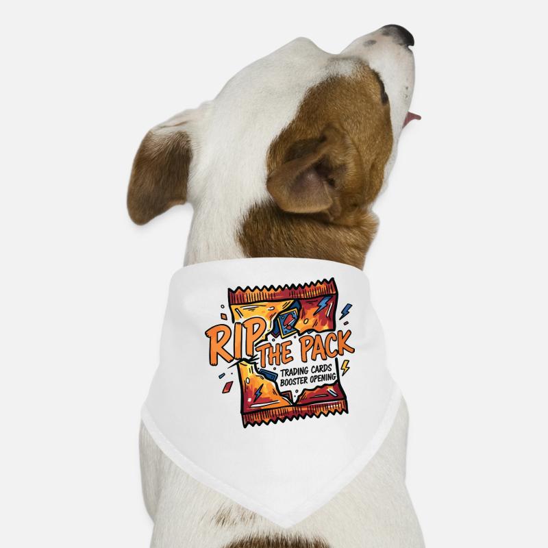Déchirer les cartes à collectionner Ouverture du booster Rip The Pack Bandana pour chien
