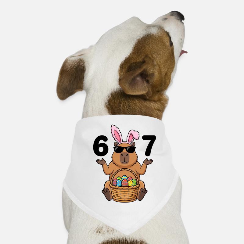 capybara Pâques humour 6 7  Bandana pour chien