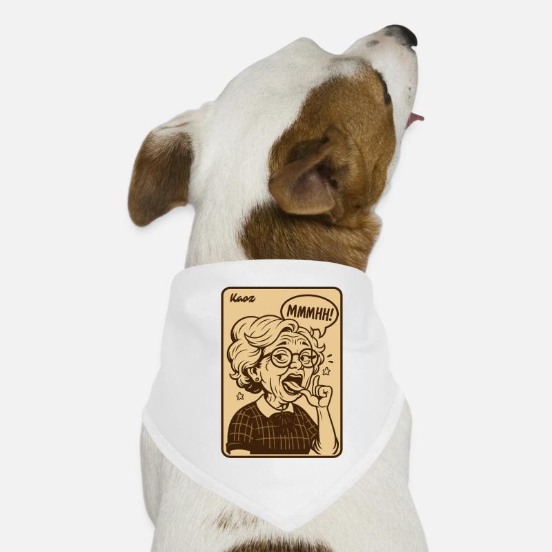 Vintage Granny Mmmhh Expression Bandana pour chien