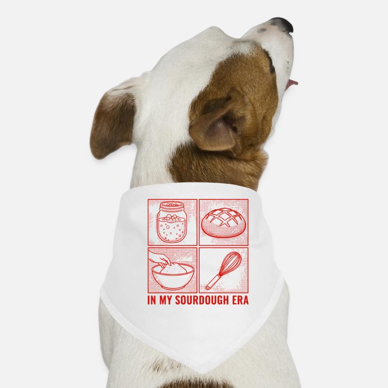 Sourdough Era Bread Baking Sourdough Starter Jar Hunde-Bandana
