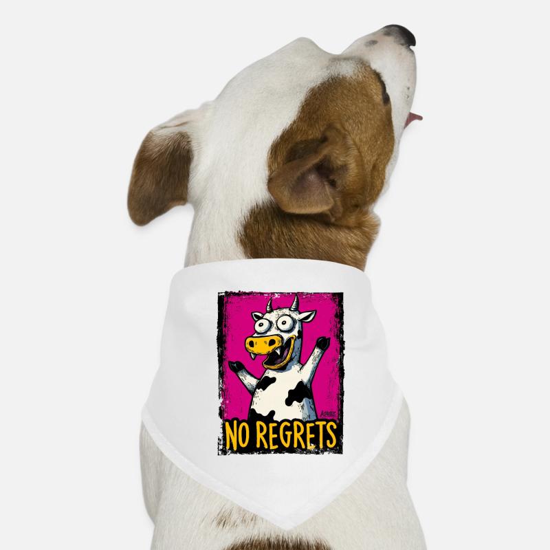 Pas de regrets Cow Pop Art Bandana pour chien