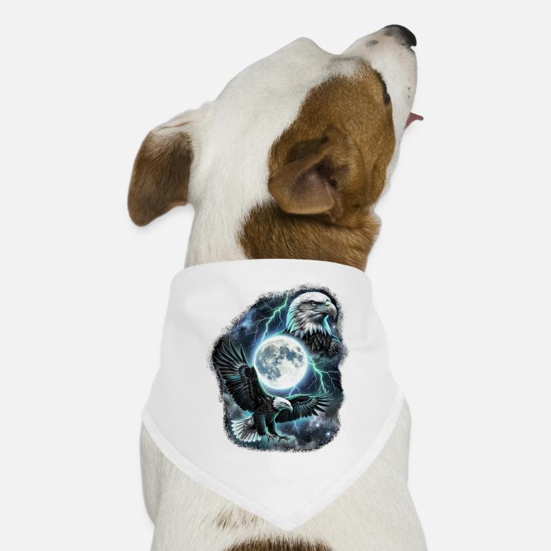 Two Wild Eagles with Moon Wildlife Designs Dog Bandana