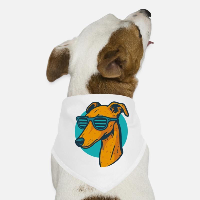 Windhund, Galgo Sonnenbrille Pop-Art Hunde-Bandana