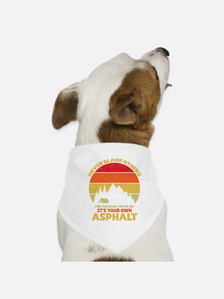 Camping Scouts Bergwanderung Waldcamper - Hunde-Bandana - Weiß - Vorne