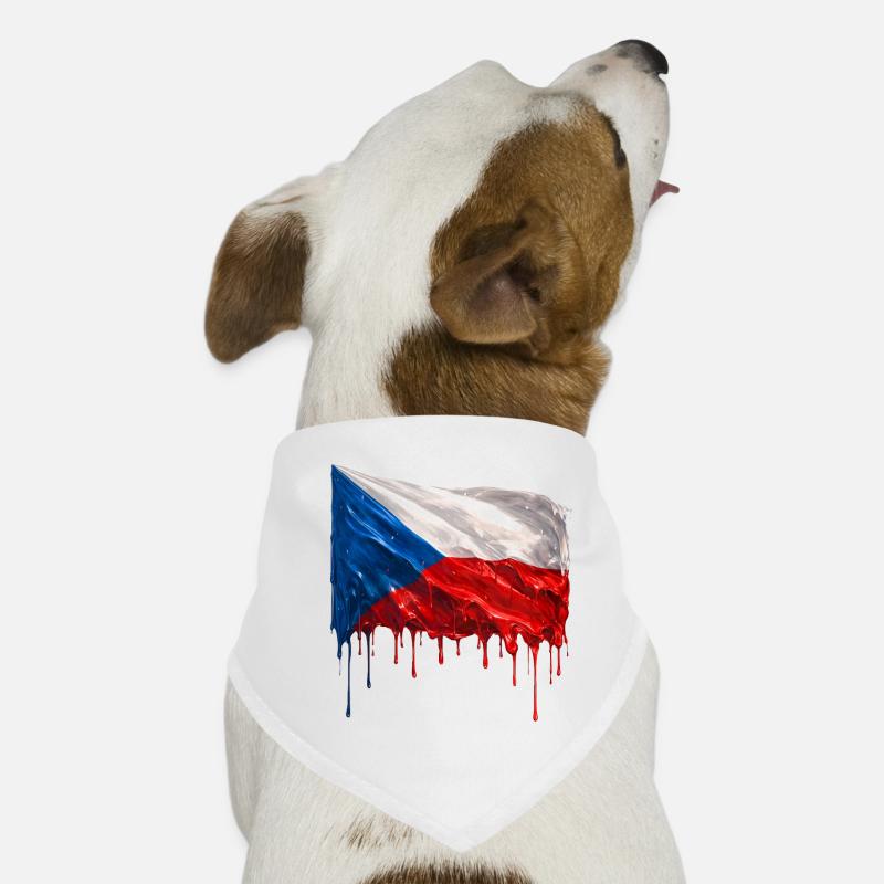 Drapeau tchèque couleur Bandana pour chien