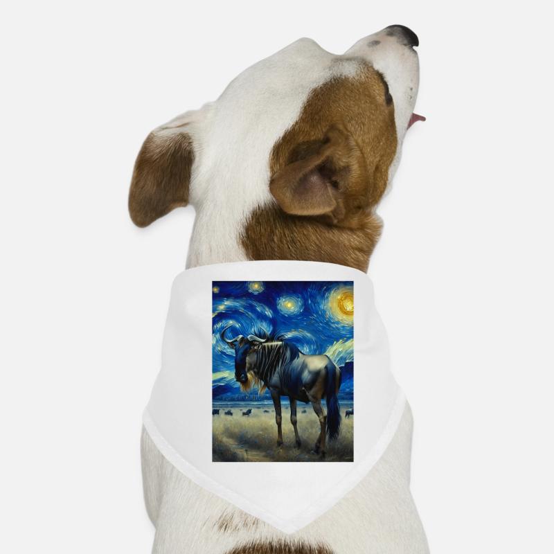 Gnu Starry Night Hunde-Bandana