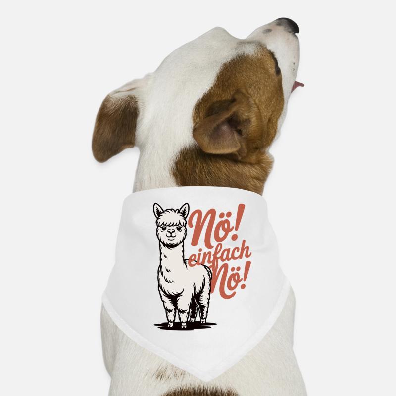 Nö einfach Nö Shirt mit Lama - Geschenk Lama Fans Hunde-Bandana
