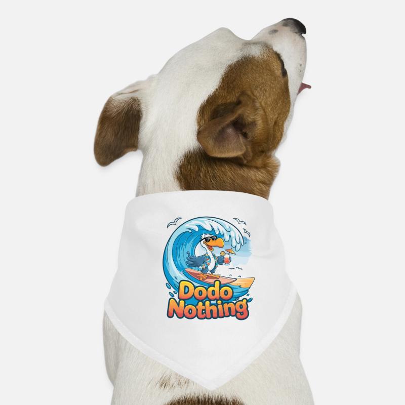 Dodo Surfer on Tropical Wave Dog Bandana