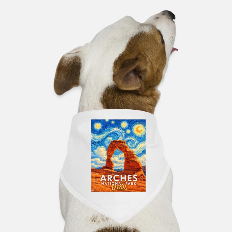 Arches Utah Sternenhimmel Felsbogen Hunde-Bandana