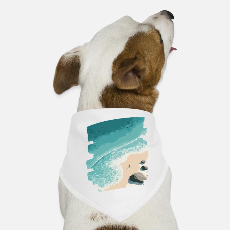 Beach Sea Palm Trees Dog Bandana