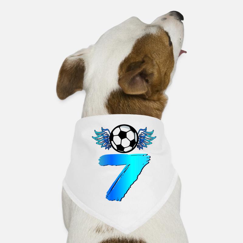 7th Birthday Seven Soccer Dog Bandana