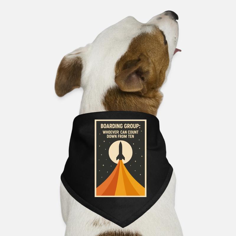 Countdown Boarding | Rocket Space Humor Dog Bandana