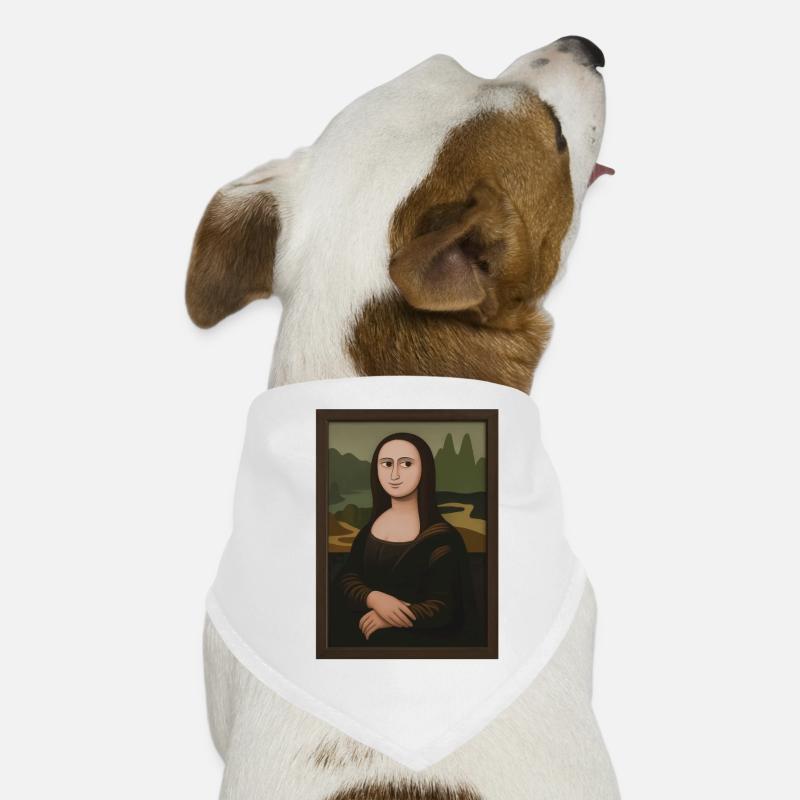 Mona Lisa Reduziert LandschaftsEdition Hunde-Bandana