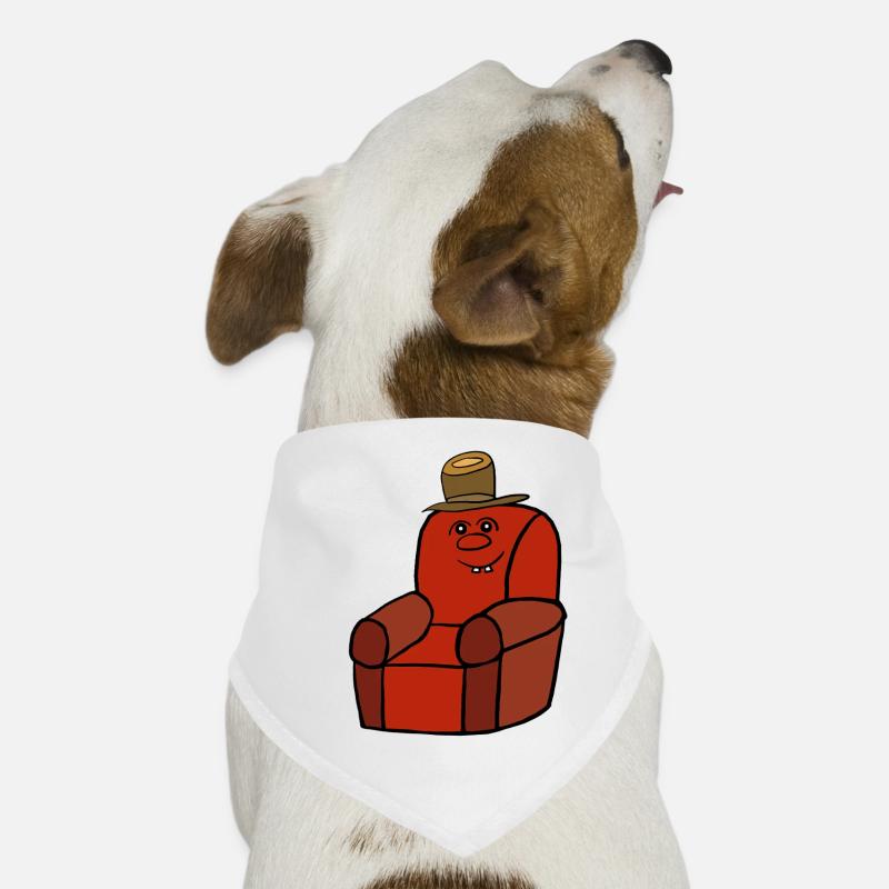 Lustig Witzig spaßiger Sessel freundlich  Hunde-Bandana