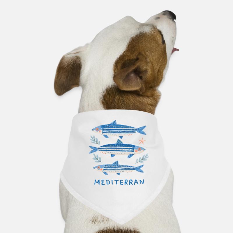 Sardines - Mediterranean Trilogy Dog Bandana