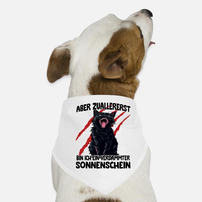 Schwarze Katze Chaos Goblin Zoomies freche Katze Hunde-Bandana