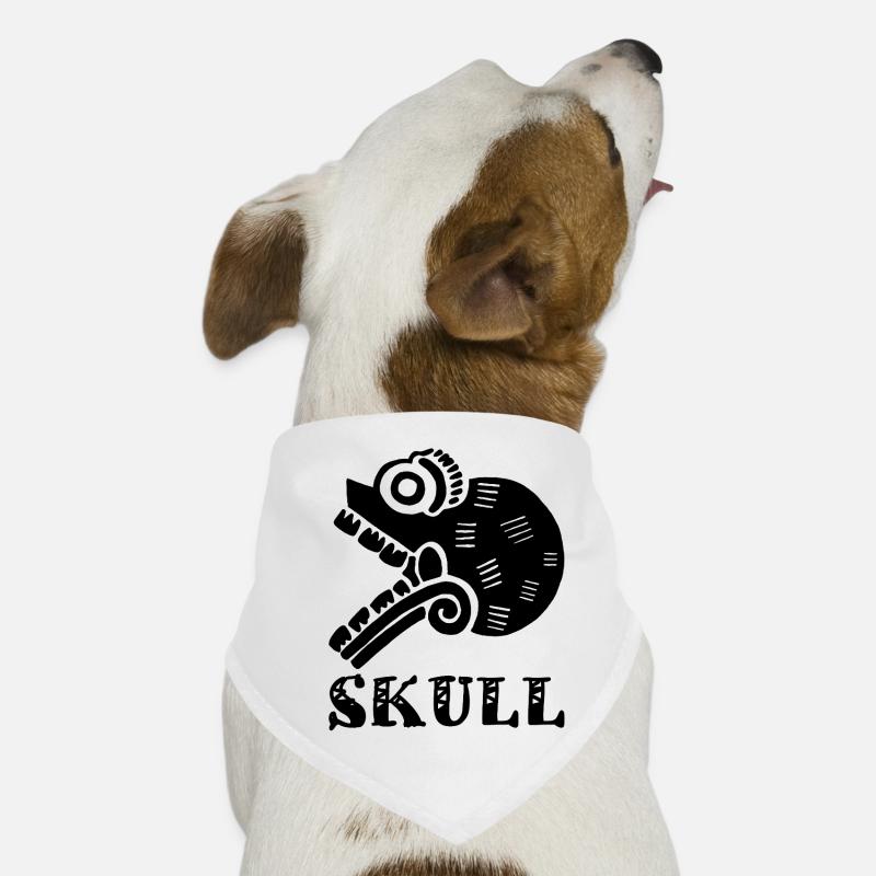 Tribal Skull (Black) Dog Bandana