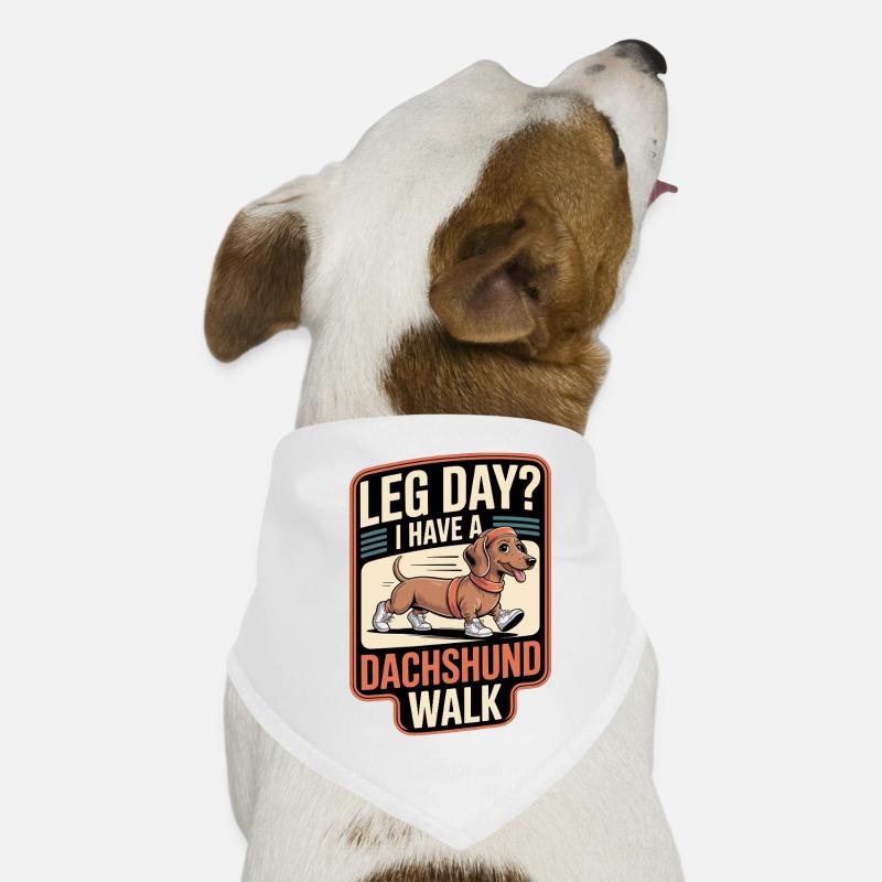 Promenade du teckel Bandana pour chien