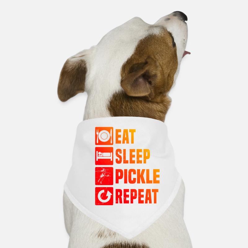 Conception professionnelle du pickleball pour les fans de joueurs de pickleball Bandana pour chien