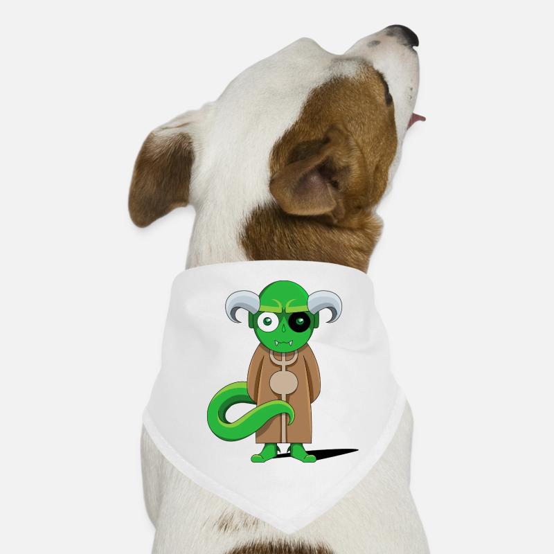 Démon Vert en robe marron Bandana pour chien
