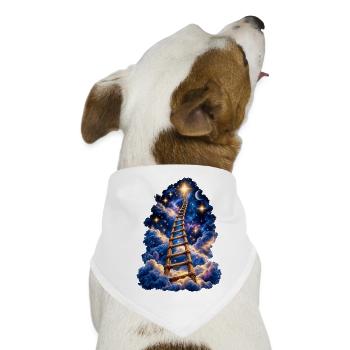 Leiter zu den Sternen - Hunde-Bandana - Weiß - Vorne