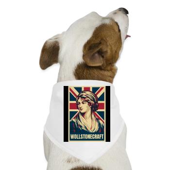 Mary Wollstonecraft UK Pop Art - Hunde-Bandana - Weiß - Vorne