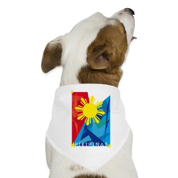 Philippinen Sonnenflagge Filipino Pride - Hunde-Bandana - Weiß - Vorne